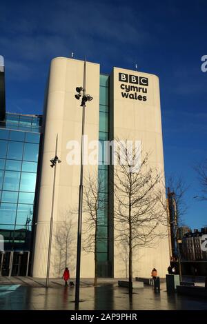 New BBC Cymru Wales offices in central Cardiff Stock Photo