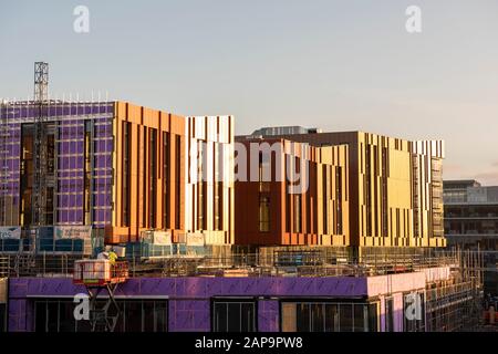 Construction of the new Nottingham College Hub in Nottingham City South Side, Nottinghamshire England UK Stock Photo