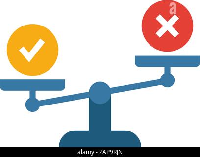 Morality icon. Flat creative element from business ethics icons collection. Colored morality icon for templates, web design and software Stock Vector