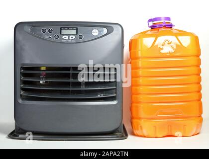 Kerosene heater or mobile heater for the winter Stock Photo