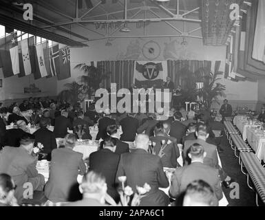 Association of Wholesalers, congress and dinner Amsterdam Date: 21 april 1955 Location: Amsterdam, Noord-Holland Keywords: BOND, Wholesalers, congresses Stock Photo