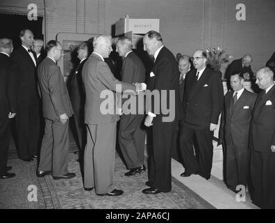 Association of Wholesalers, congress and dinner Amsterdam Date: 21 april 1955 Location: Amsterdam, Noord-Holland Keywords: BOND, Wholesalers, congresses Stock Photo