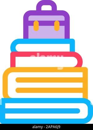 Case Heap Tower Icon Vector Outline Illustration Stock Vector Image ...
