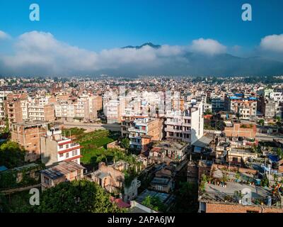 Aerial view of the the buildings of the city Stock Photo