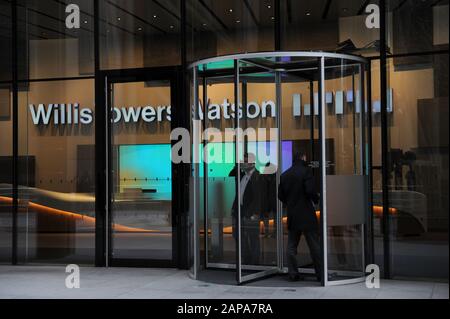 The London Headquarters of Willis Towers Watson on Lime Street in London, England Stock Photo