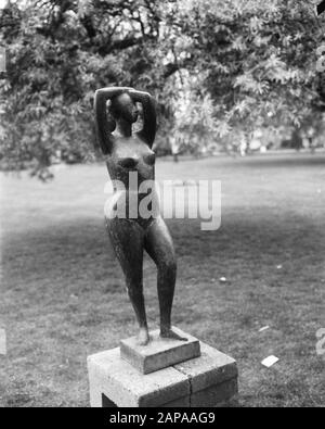 Sculpture from Flanders, Limburg, Consideration of Mrs. W. Bruning Haffman Date: May 5, 1966 Location: Eindhoven Keywords: sculptures Stock Photo