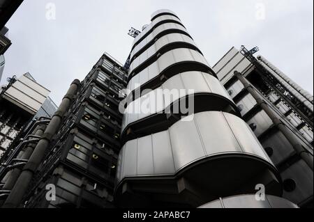 The Lloyd's of London building in Lime Street, London, England Stock Photo