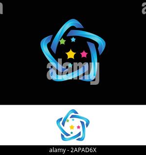 Abstract star logo  design. Icon star vector template Stock Vector