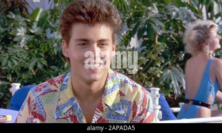 PRIVATE RESORT 1985 TriStar Pictures film with Johnny Depp Stock Photo