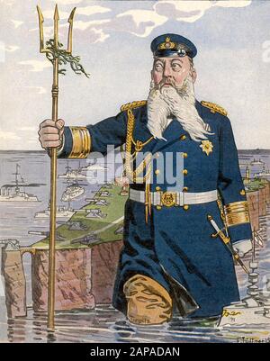 ALFRED von TIRPITZ (1849-1930) German Grand Admiral depicted as