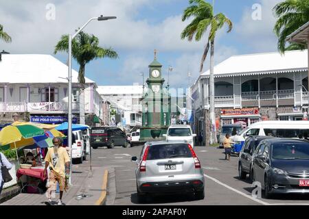 Basseterre in St.Kitts in the Caribbean Stock Photo