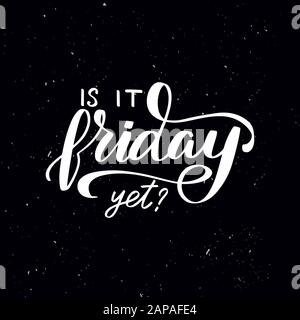 Handwritten calligraphy text, chalk on a blackboard Stock Vector