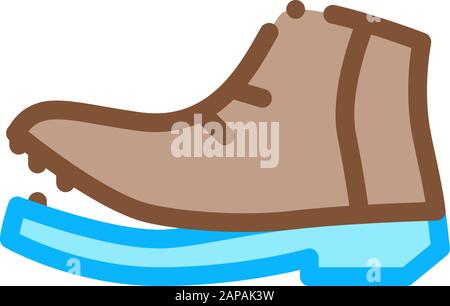Shoe Torn Sole Icon Vector Outline Illustration Stock Vector Image ...