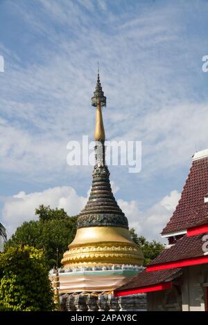 Thailand Wat Muen Lan temple buddhist buddhism chiang mai Stock Photo