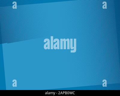 Pop art comic background halftone dots. Cartoon Vector Illustration on blue Stock Vector