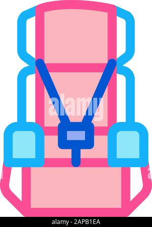 Child Seat Chair Icon Vector Outline Illustration Stock Vector