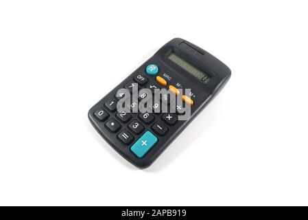 Calculator isolated on white background Stock Photo