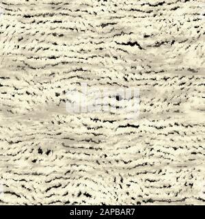 Fuzzy animal fur tan mottled chic skin seamless Stock Vector