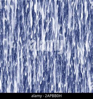 Waterfall Indigo dyed effect worn navy pattern Stock Vector