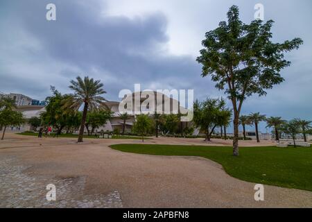 Doha, Qatar - 19 January 2020 : beautiful image of the National Museum Of Qatar Stock Photo