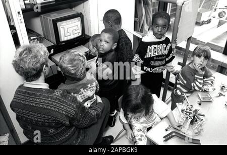 Infants school, Nottingham UK 1992 Stock Photo