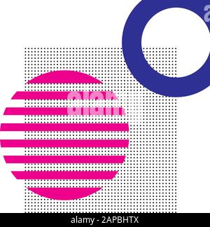 Colored circles and dots Stock Vector