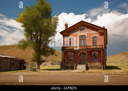 MT00446-00...MONTANA - The Hotel Meade located on Main Street in Bannack, a ghost town in Bannack State Park. Stock Photo