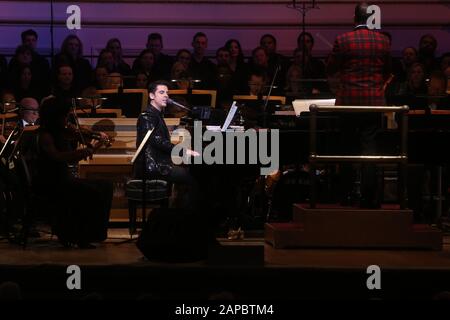 A performance of New York Pops: A Frank and Ella Christmas at Carnegie Hall. Featuring: Tony DeSare Where: New York, New York, United States When: 22 Dec 2019 Credit: Joseph Marzullo/WENN.com Stock Photo