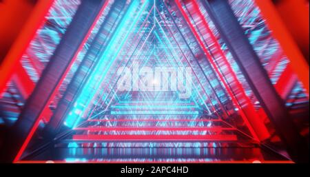 abstract triangle Speed loop background., 3D rendering. Stock Photo