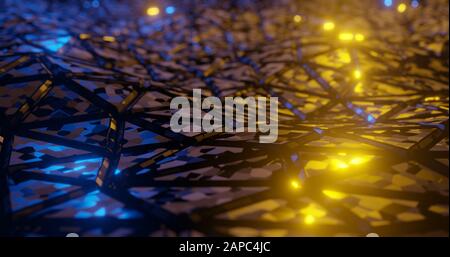 abstract Poly background., 3D rendering. Stock Photo