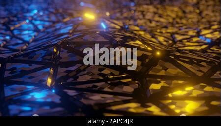 abstract Poly background., 3D rendering. Stock Photo