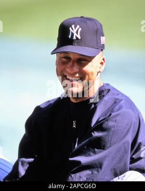 Derek Jeter spent his entire 20-year career in MLB with the New York Yankees. He was elected to the Baseball Hall of Fame as part of its class of 2020 Stock Photo