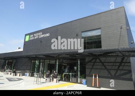 Los Angeles, California, USA. 22nd Jan, 2020. The 100 Thieves new headquarters is revealed during a ceremony opening in Culver City, California, Wednesday, Jan. 22, 2020. Credit: Ringo Chiu/ZUMA Wire/Alamy Live News Stock Photo