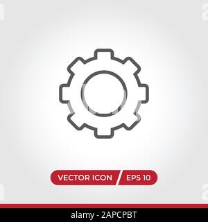 settings vector icon modern simple vector illustration Stock Vector ...