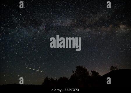 Night sky in albanian nature near Fushe Stude, Albania Stock Photo - Alamy