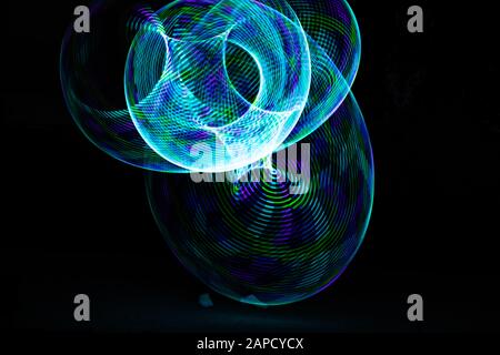 Light painting abstract photography Stock Photo