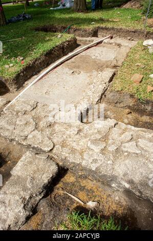 Archaeological excavation. St. Augustine, Florida. Stock Photo