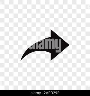 Forward arrow vector icon in modern design style for web site and mobile app Stock Vector