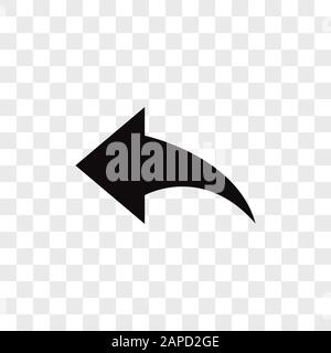Reply arrow vector icon in modern design style for web site and mobile app Stock Vector