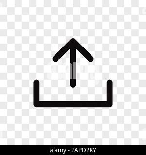 Upload vector icon in modern design style for web site and mobile app Stock Vector