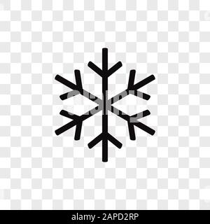 Snowflake vector icon in modern design style for web site and mobile app Stock Vector
