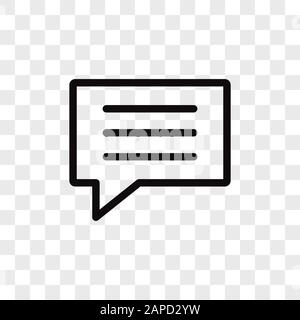 Text message vector icon in modern design style for web site and mobile app Stock Vector