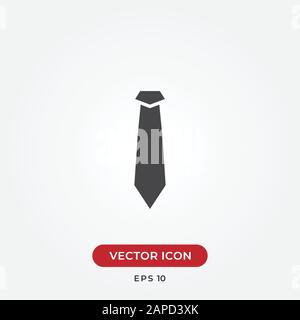 Tie vector icon in modern design style for web site and mobile app Stock Vector
