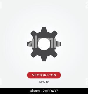 Setting vector icon in modern design style for web site and mobile app Stock Vector