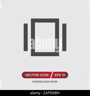 Smartphone vibration vector icon in modern design style for web site and mobile app Stock Vector