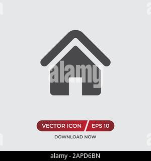 Home vector icon in modern design style for web site and mobile app Stock Vector