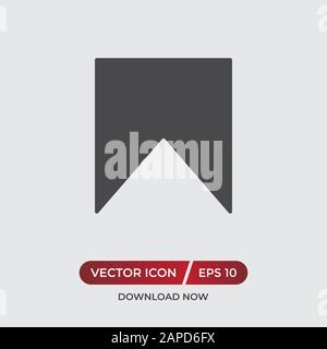 Bookmark icon in modern design style for web site and mobile app Stock Vector