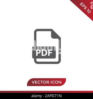 PDF vector icon Stock Vector
