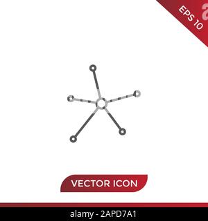Connection vector icon Stock Vector