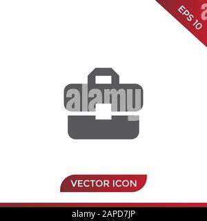 Briefcase vector icon Stock Vector